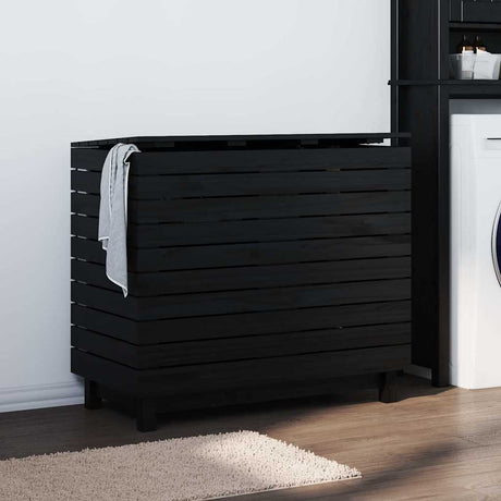 Laundry Basket 88.5X44X76 Cm Solid Wood Pine