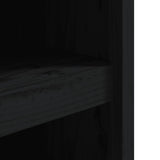 Outdoor Kitchen Cabinets 2 Pcs Black Solid Wood Pine