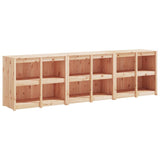 Outdoor Kitchen Cabinets 3 Pcs Solid Wood Pine
