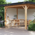 Outdoor Kitchen Cabinets 3 Pcs Solid Wood Pine