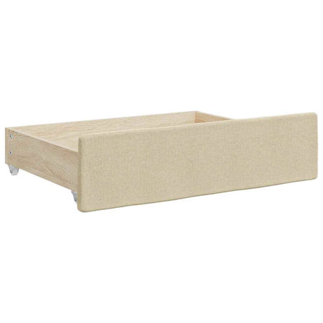 Bed Drawers 2 Pcs Engineered Wood And Fabric