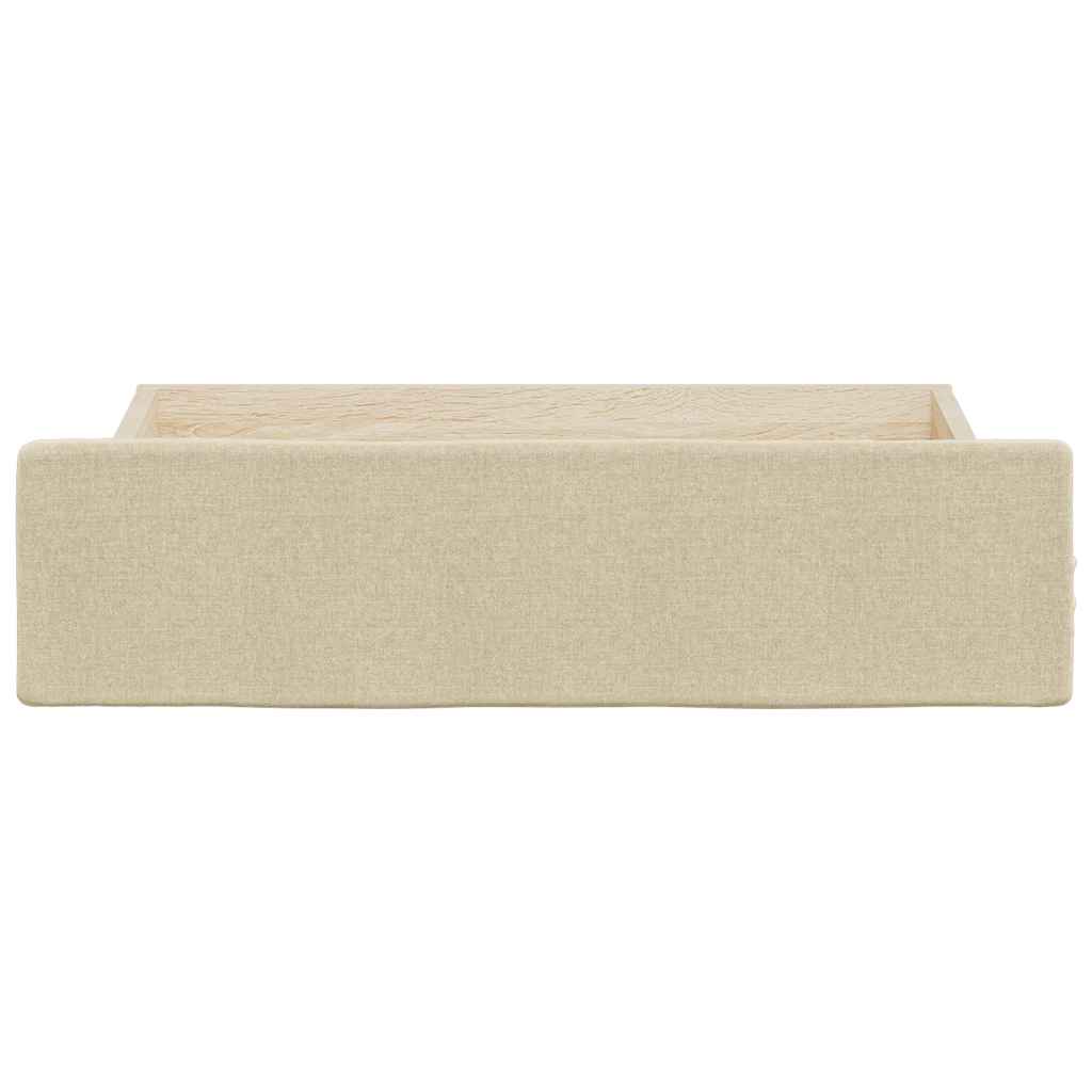 Bed Drawers 2 Pcs Engineered Wood And Fabric