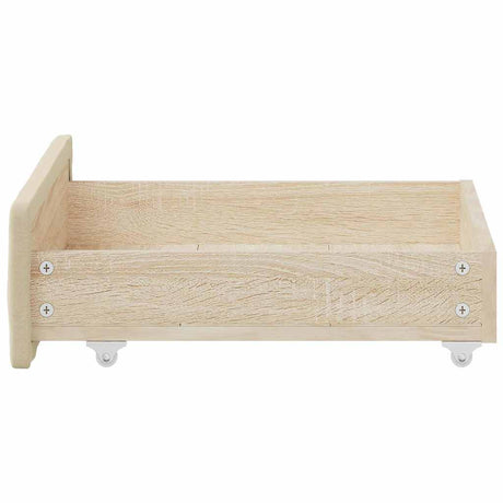 Bed Drawers 2 Pcs Engineered Wood And Fabric