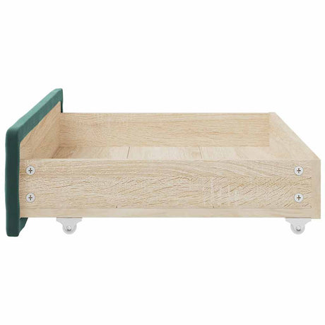 Bed Drawers 2 Pcs Engineered Wood And Velvet