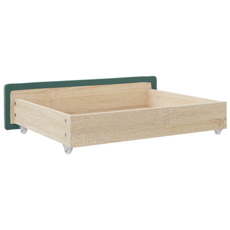 Bed Drawers 2 Pcs Engineered Wood And Velvet