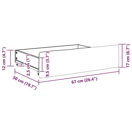 Bed Drawers 2 Pcs Engineered Wood And Velvet