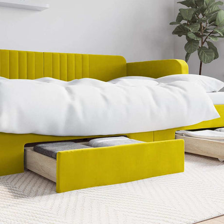 Bed Drawers 2 Pcs Engineered Wood And Velvet