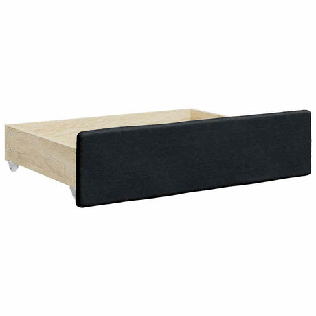 Bed Drawers 2 Pcs Engineered Wood And Faux Leather