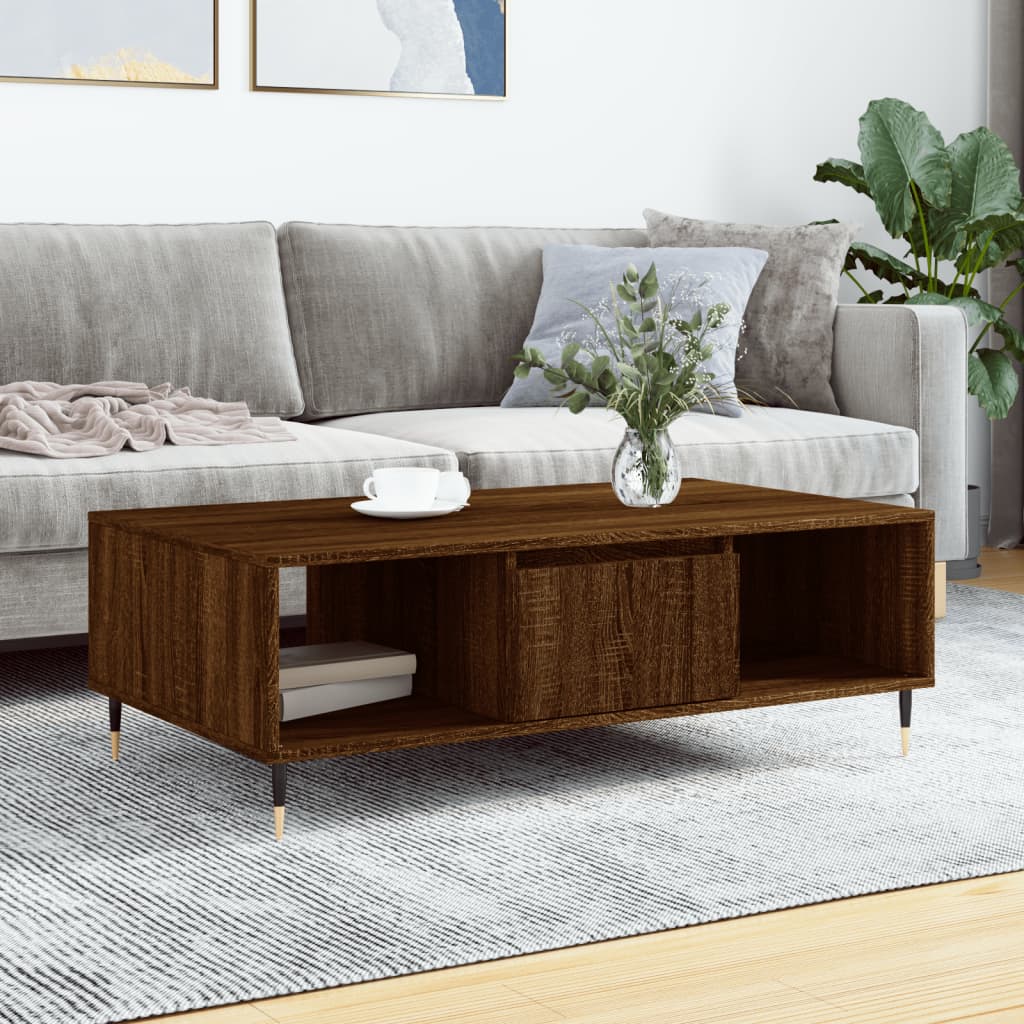 Coffee Table 104X60X35 Cm Engineered Wood