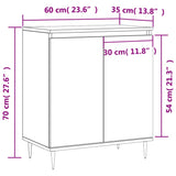 Sideboard 60X35X70 Cm Engineered Wood
