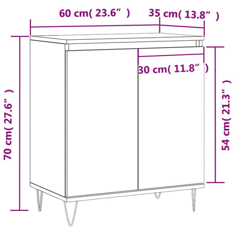 Sideboard 60X35X70 Cm Engineered Wood