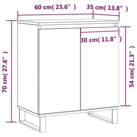 Sideboard 60X35X70 Cm Engineered Wood