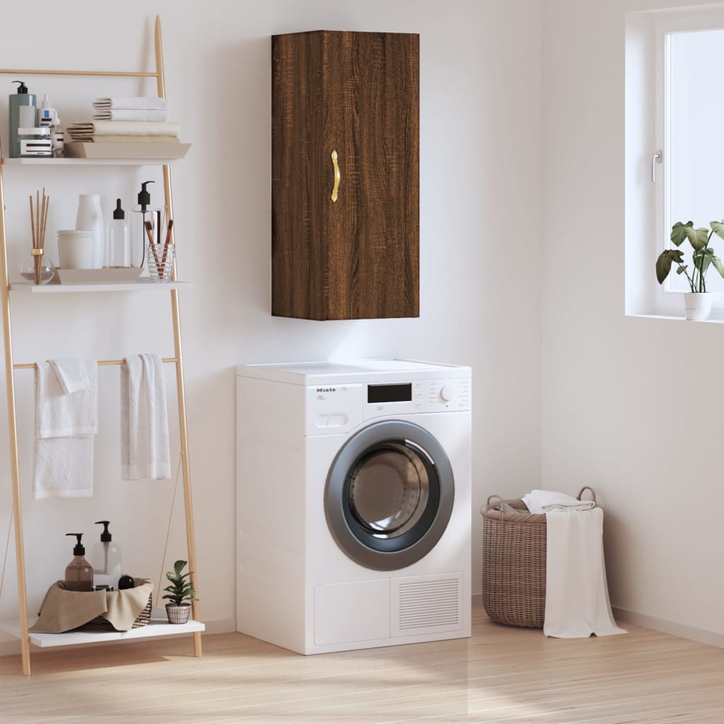 Wall Mounted Cabinet 34.5X34X90 Cm
