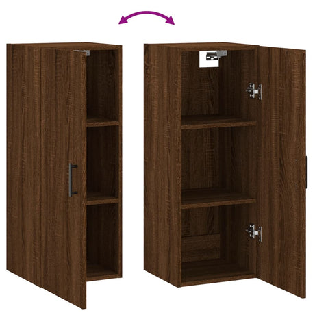 Wall Mounted Cabinet 34.5X34X90 Cm