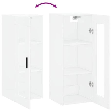 Wall Mounted Cabinet 34.5X34X90 Cm