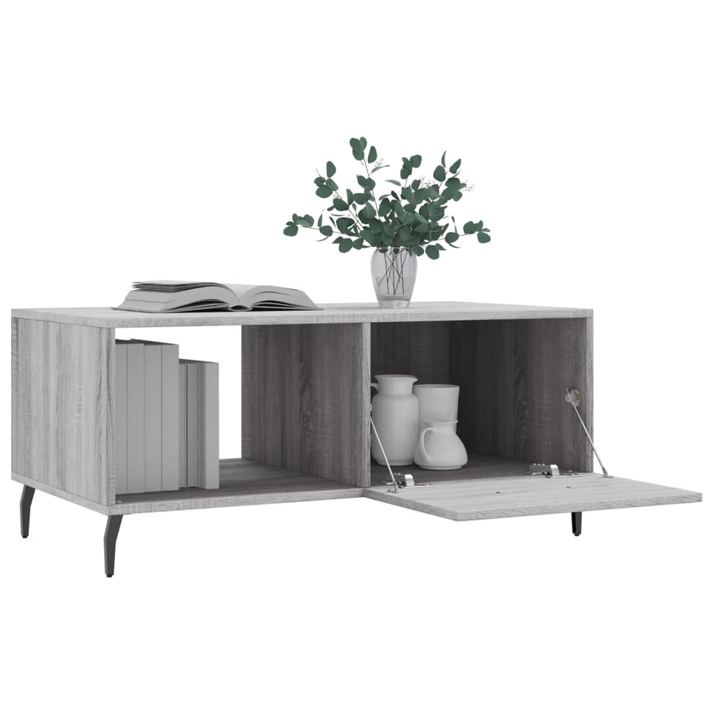 Coffee Table Grey Sonoma 90x50x40 cm Engineered Wood