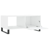 Coffee Table High Gloss White 90x50x40 cm Engineered Wood