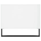 Coffee Table High Gloss White 90x50x40 cm Engineered Wood