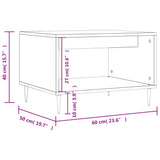 Coffee Table 60X50X40 Cm Engineered Wood