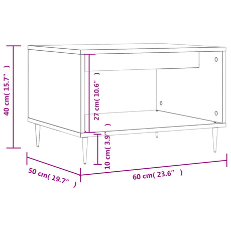 Coffee Table 60X50X40 Cm Engineered Wood