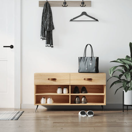 Shoe Bench 102X35X55 Cm Engineered Wood