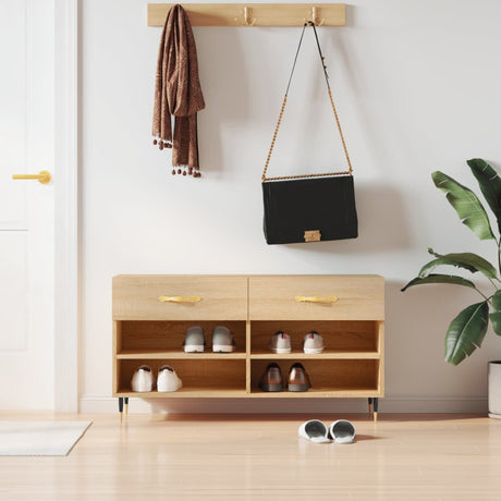 Shoe Bench 102X35X55 Cm Engineered Wood