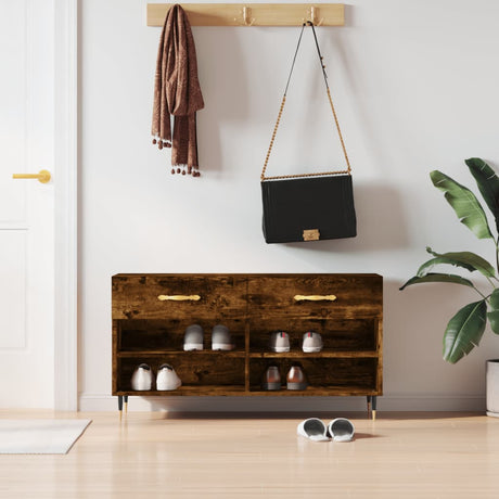 Shoe Bench 102X35X55 Cm Engineered Wood