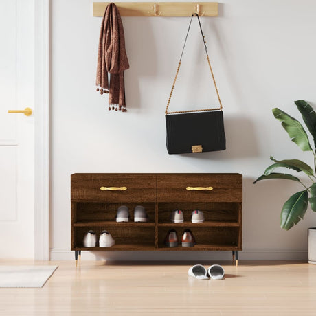 Shoe Bench 102X35X55 Cm Engineered Wood