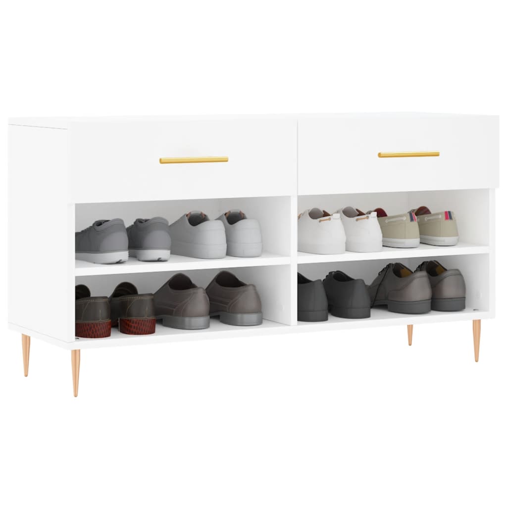 Shoe Bench 102X35X55 Cm Engineered Wood