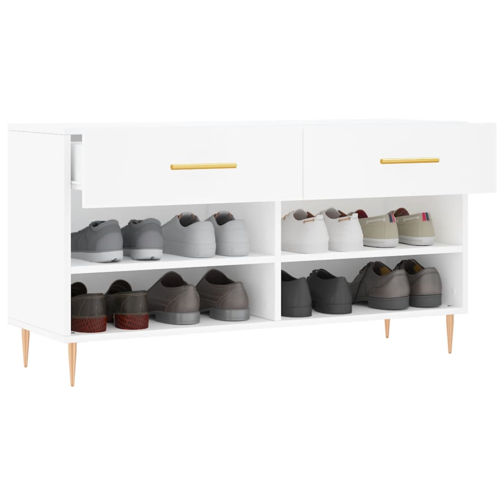 Shoe Bench 102X35X55 Cm Engineered Wood
