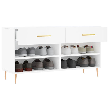 Shoe Bench 102X35X55 Cm Engineered Wood
