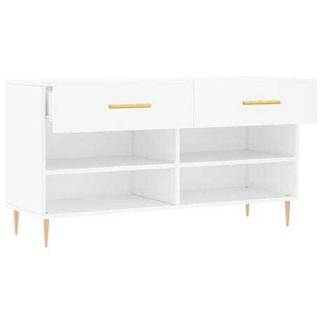 Shoe Bench 102X35X55 Cm Engineered Wood