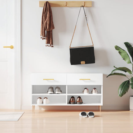 Shoe Bench 102X35X55 Cm Engineered Wood