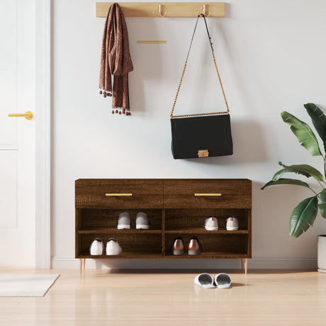 Shoe Bench 102X35X55 Cm Engineered Wood