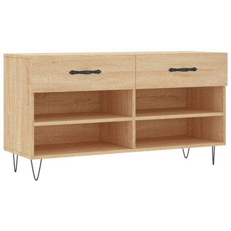 Shoe Bench 102X35X55 Cm Engineered Wood