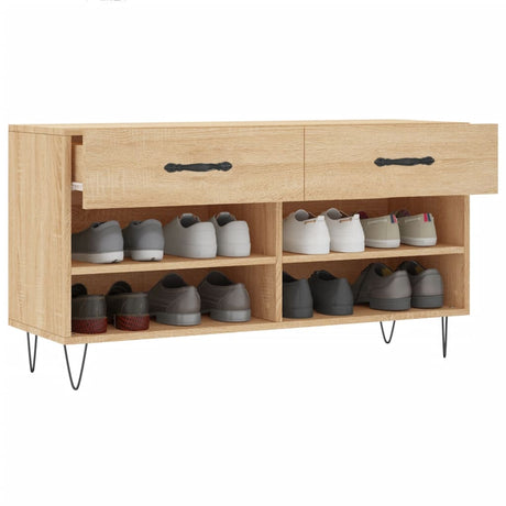 Shoe Bench 102X35X55 Cm Engineered Wood