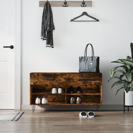 Shoe Bench 102X35X55 Cm Engineered Wood