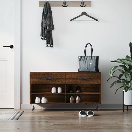 Shoe Bench 102X35X55 Cm Engineered Wood