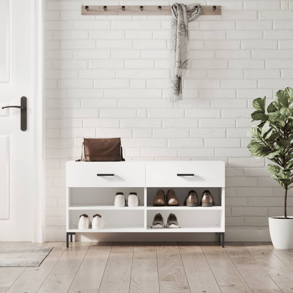 Shoe Bench 102X35X55 Cm Engineered Wood