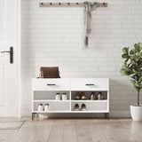 Shoe Bench 102X35X55 Cm Engineered Wood
