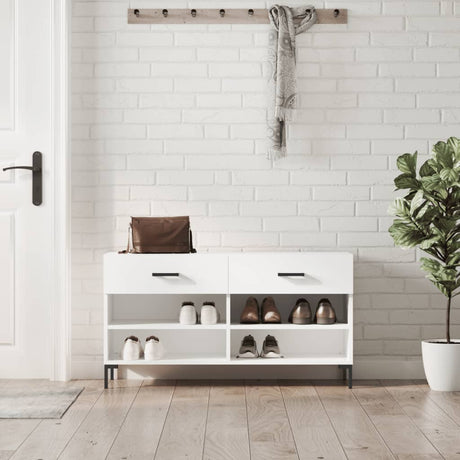 Shoe Bench 102X35X55 Cm Engineered Wood