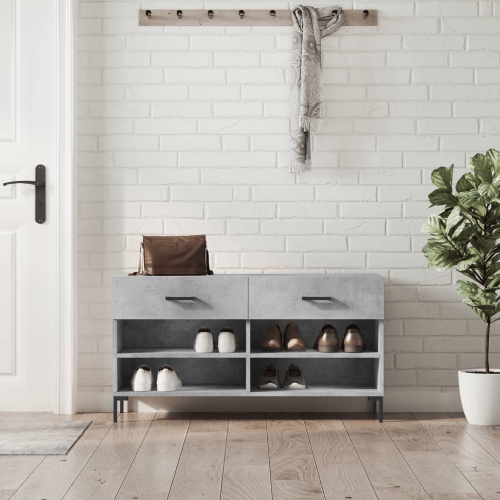 Shoe Bench 102X35X55 Cm Engineered Wood