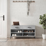 Shoe Bench 102X35X55 Cm Engineered Wood