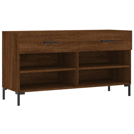 Shoe Bench 102X35X55 Cm Engineered Wood