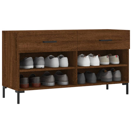 Shoe Bench 102X35X55 Cm Engineered Wood