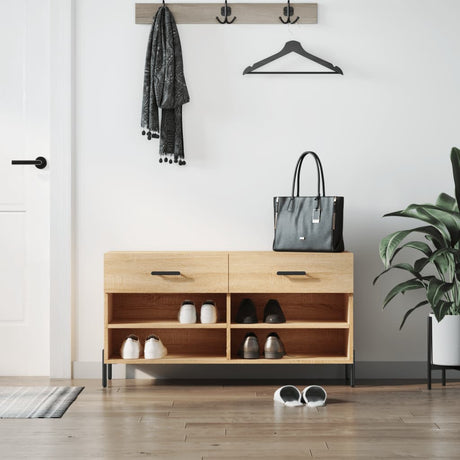 Shoe Bench 102X35X55 Cm Engineered Wood