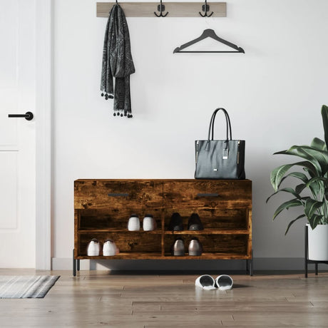 Shoe Bench 102X35X55 Cm Engineered Wood