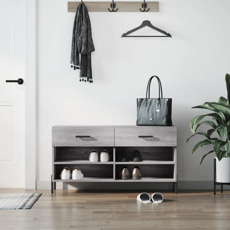 Shoe Bench 102X35X55 Cm Engineered Wood