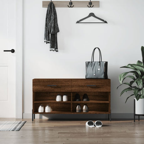 Shoe Bench 102X35X55 Cm Engineered Wood
