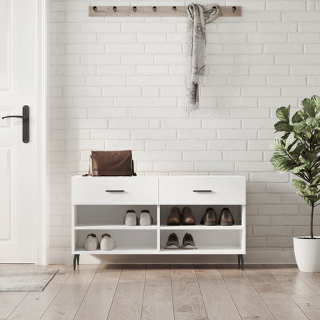 Shoe Bench 102X35X55 Cm Engineered Wood